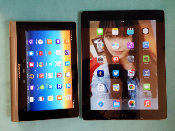 YOGA Tablet 8 と iPad2