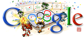 Google Doodle 2008年 北京オリンピック開会式